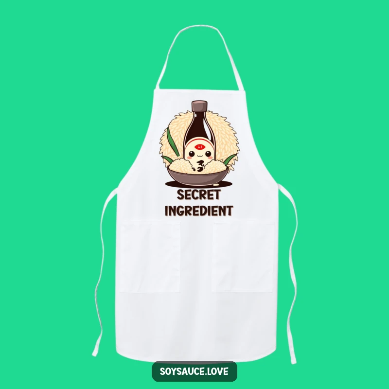Funny Kawaii Soy Sauce Apron - Kitchen Fun for the Foodie