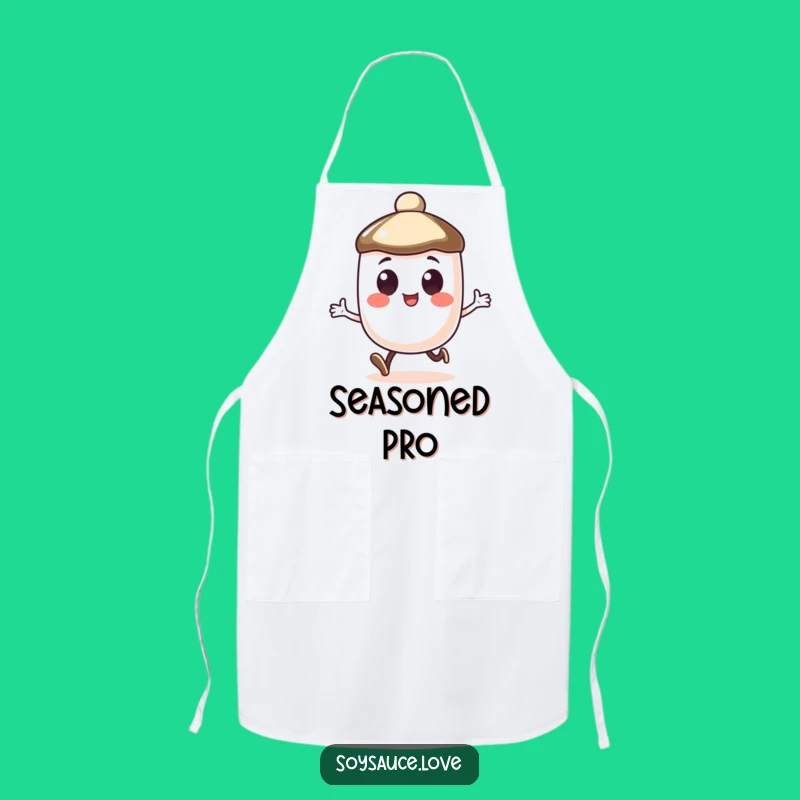 Funny Soy Sauce Cap Apron - Happy Hop Kitchen Fun