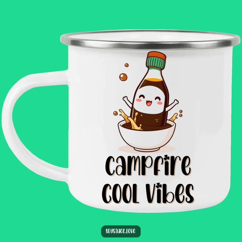 Durable Funny Cool Kawaii Soy Sauce Sunglasses Camping Mug: Adventure Cool!