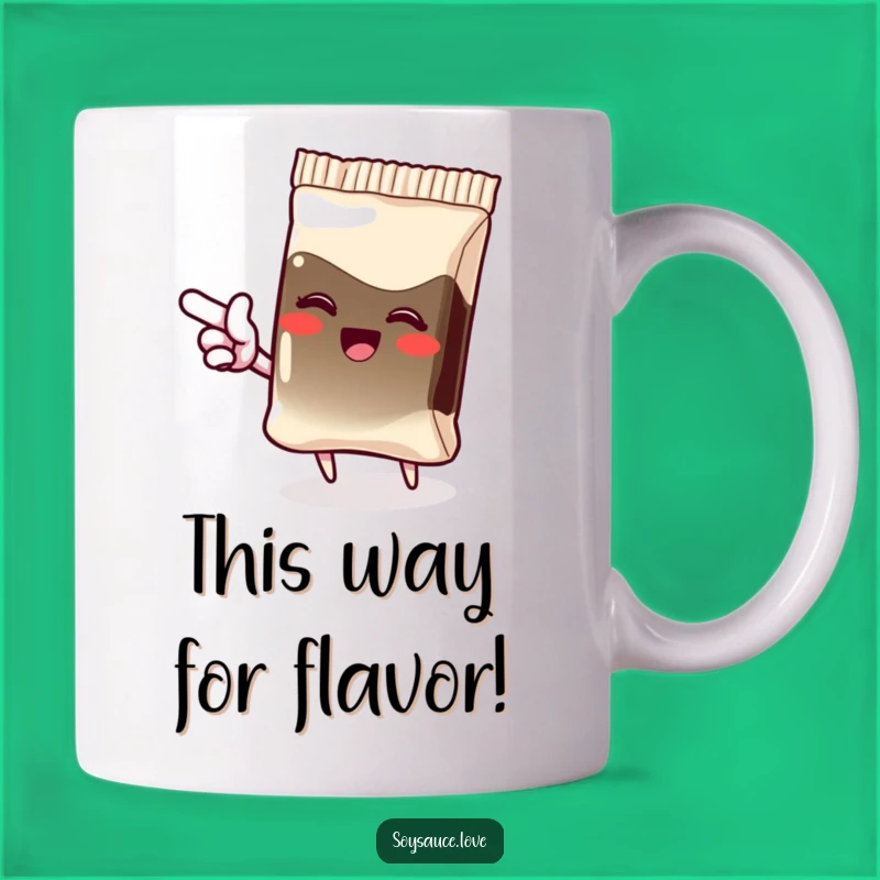 Funny Giggling Soy Sauce Mug, Hilarious Kawaii Gift for Sauce Enthusiasts