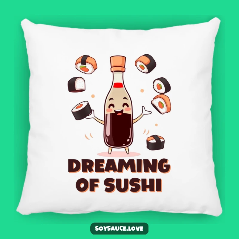 Funny Juggling Soy Sauce Pillow - Sushi Comfort, Tasty Gift