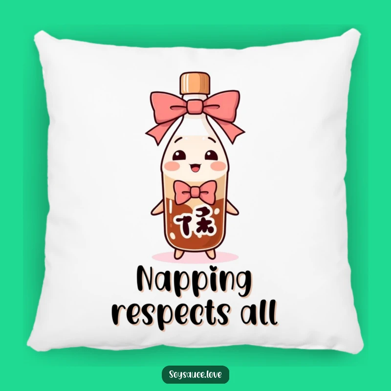 Funny Bowing Soy Sauce Bottle Pillow: Cuddle Up with Politeness!
