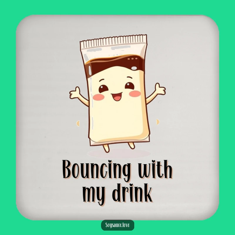 Funny Coaster Set - Dancing Soy Sauce Packet Drink Protector Gift