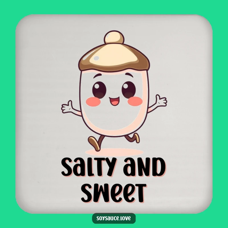 Funny Soy Sauce Cap Coaster - Happy Hop Protection for Surfaces