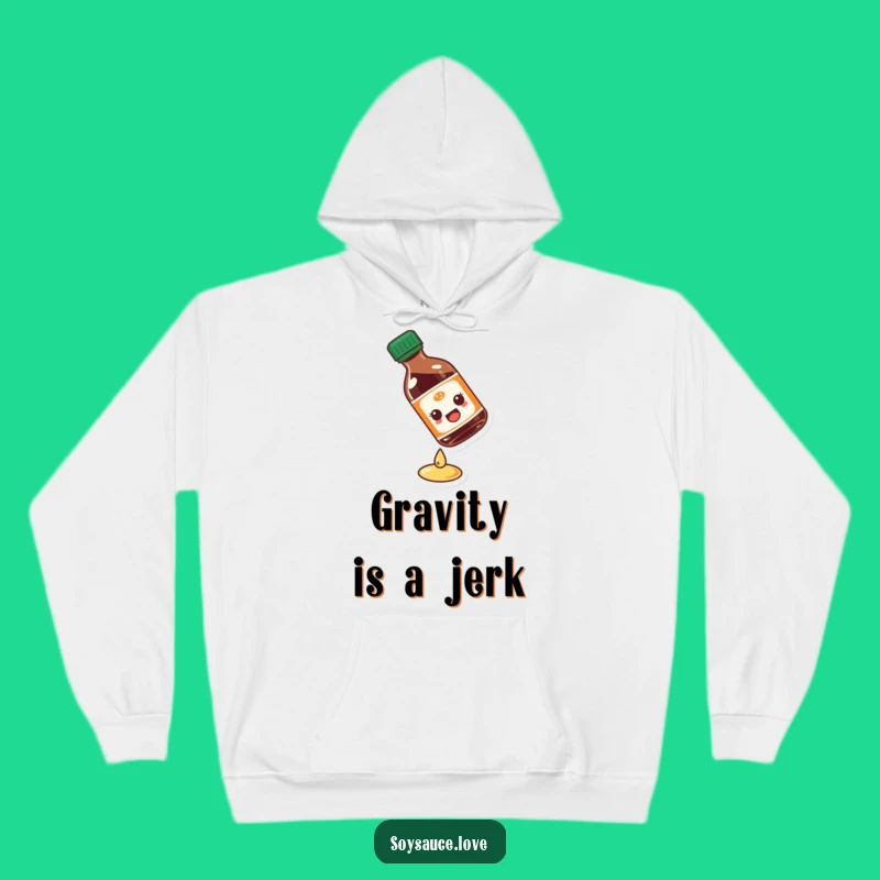 Cozy Funny Slipping Soy Sauce Bottle Hoodie - Comical Comfort Gift