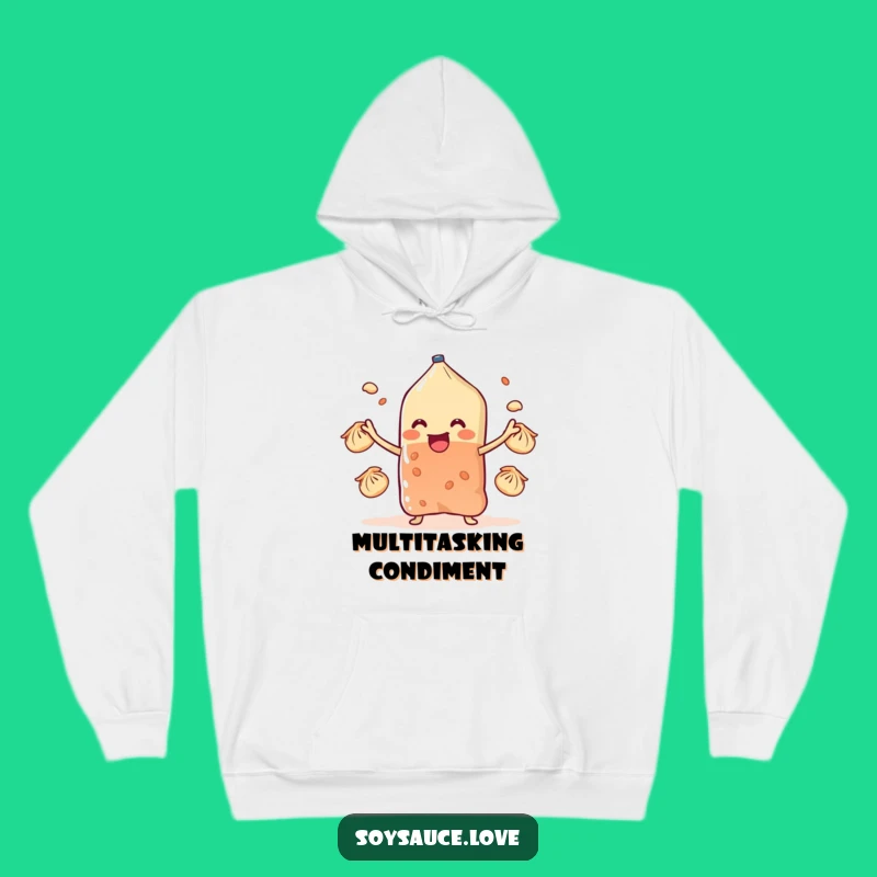 Funny Dumpling Juggling Sachet Hoodie: Cozy Up with Culinary Comedy!