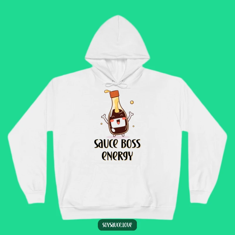 Cozy Funny Kawaii Soy Sauce Bottle Hoodie: Splash into Comfort with This Adorable Design!