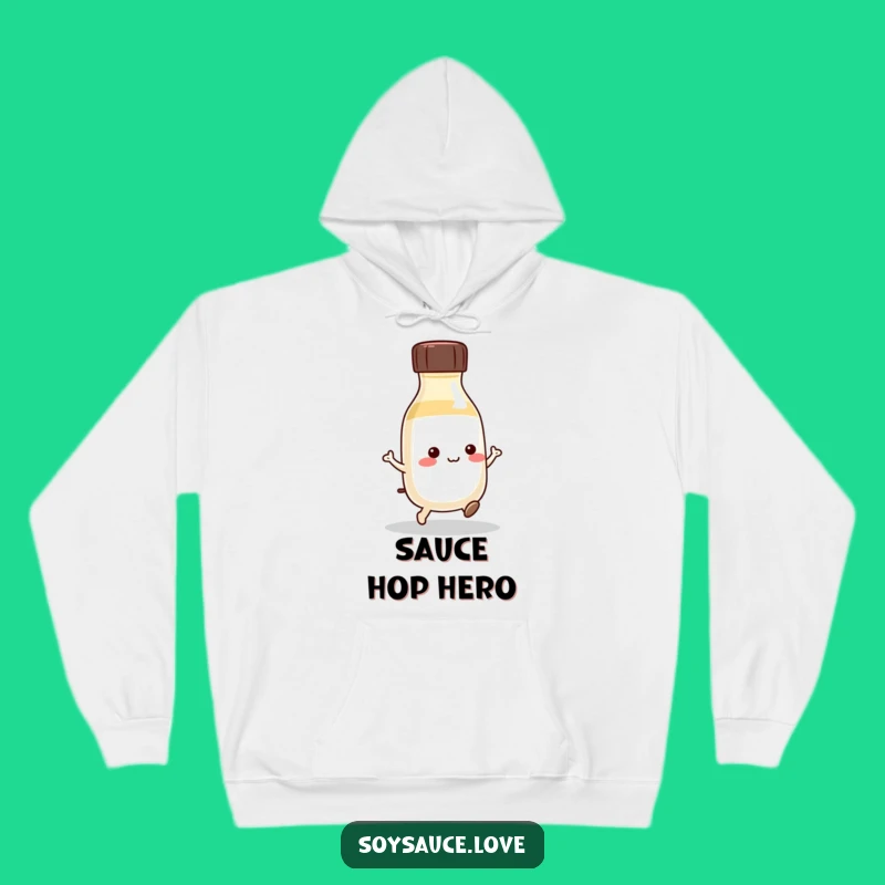 Funny Kawaii Soy Sauce Hop Hoodie: Cozy & Playful Gift!