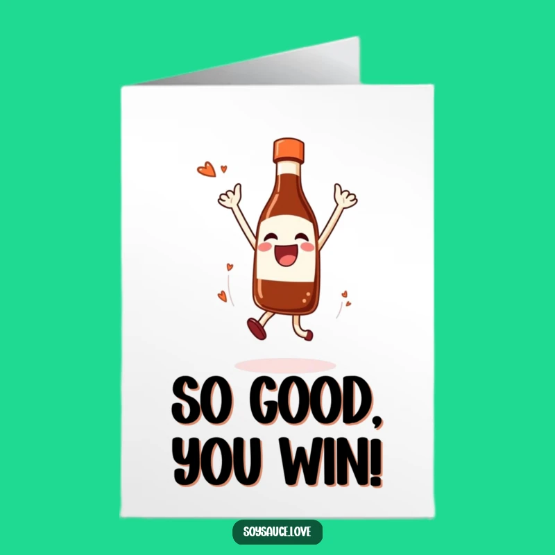 Free Printable Congrats Card: Happy Soy Sauce Jump - DIY Celebration