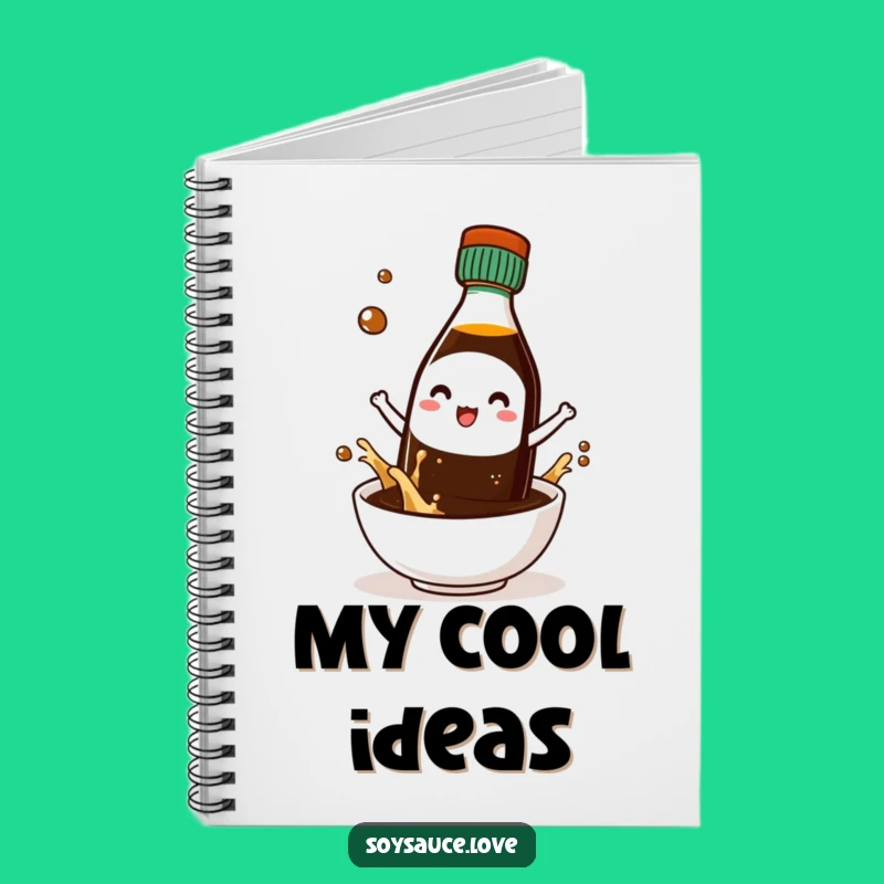 Funny Cool Kawaii Soy Sauce Sunglasses Notebook: Jot Down Ideas in Style!