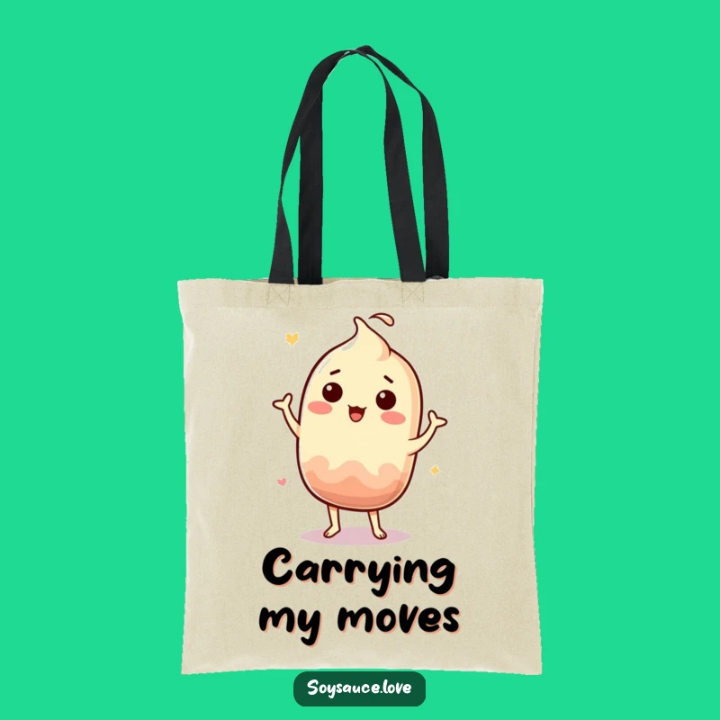 Funny Kawaii Soy Sauce Tote Bag - Jigging Shopping Companion Gift