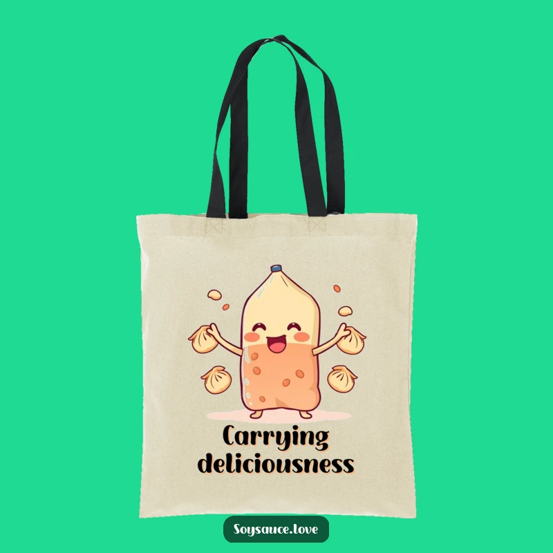 Funny Dumpling Juggling Sachet Tote Bag: Carry Your Culinary Charm!